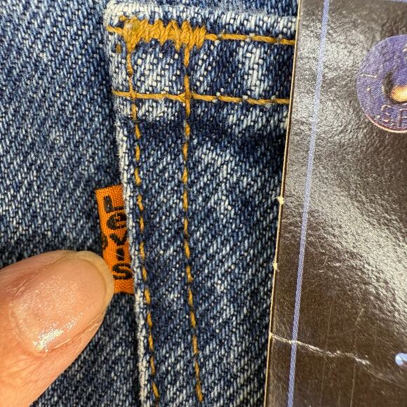 Levi's 550 Jeans Girls 18.5 Blue Relaxed Orange Tag Tapered Leg RARE VTG NWT - Picture 8 of 16